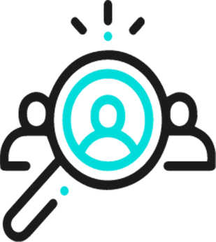 Ícone e-Log com lupa